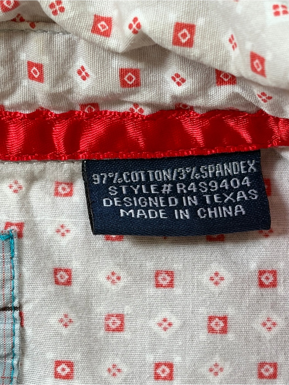 Panhandle Rough Stock Western Snap Shirt Red Whipstitch Stretch Cotton Women’s M - Picture 7 of 7